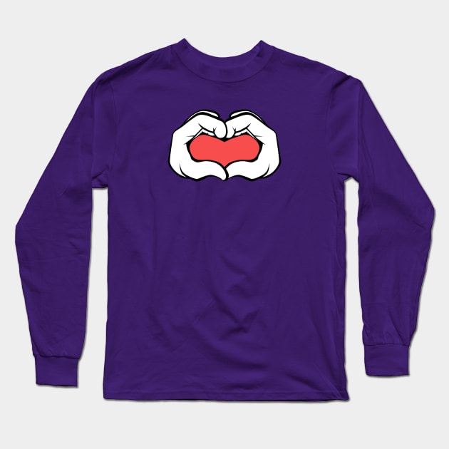 Big Heart Long Sleeve T-Shirt by skullsntikis